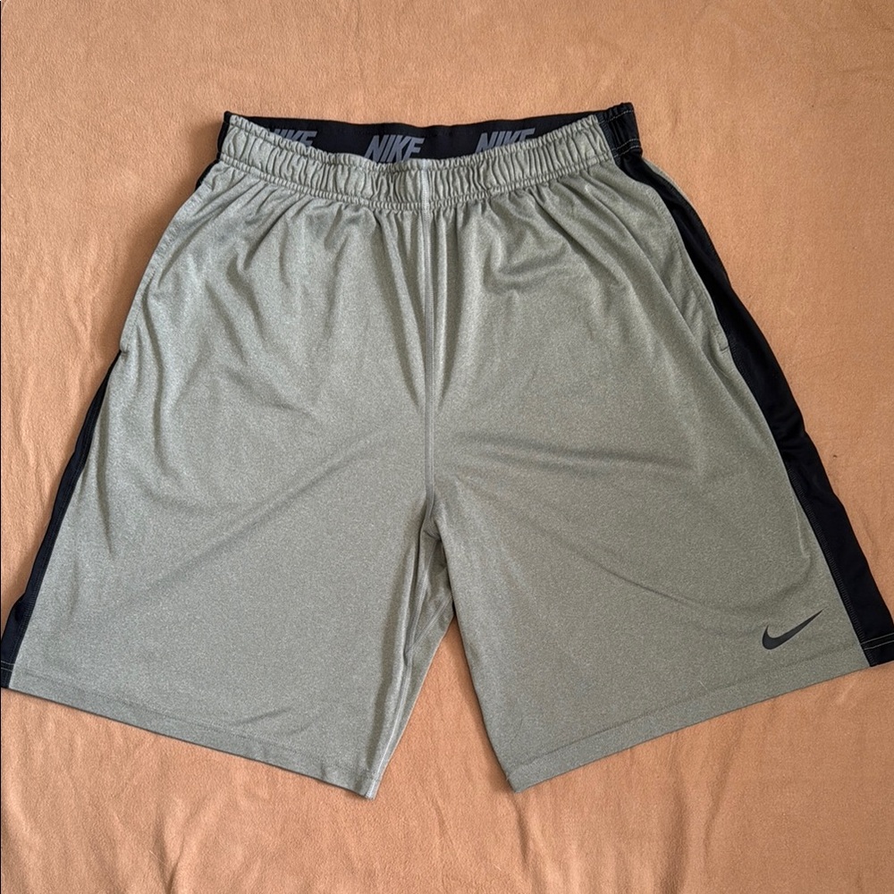 Nike Athletic Gray and Black Performance Shorts